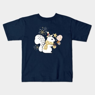 Winter Squirrel Kids T-Shirt